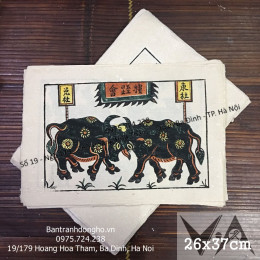 Tranh Đông Hồ Chọi Trâu